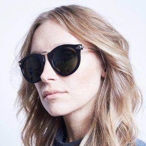 Karen Walker Harvest Sunglasses in BLACK